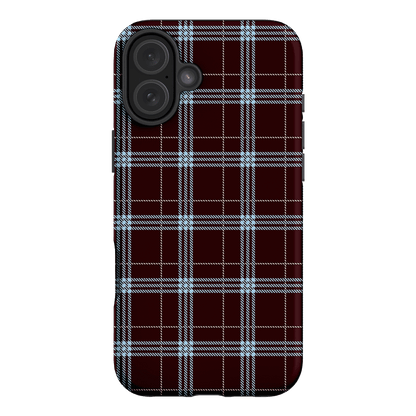 Mocha Plaid Printed Phone Cases iPhone 16 Plus / Armoured by The Dairy - The Dairy