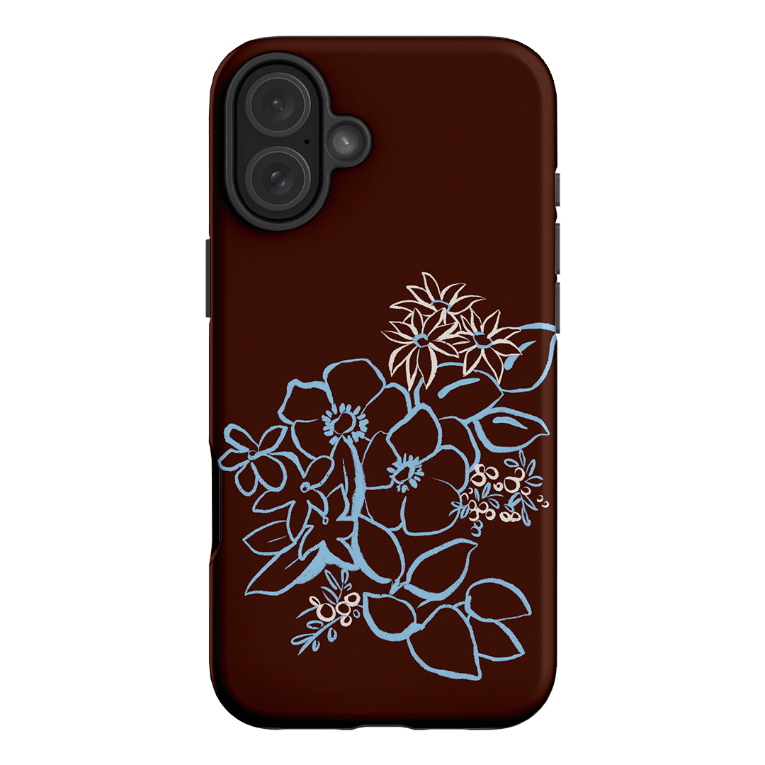 Mocha Posy Printed Phone Cases iPhone 16 Plus / Armoured by Typoflora - The Dairy