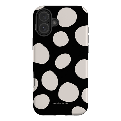 Pebbles Noir Printed Phone Cases iPhone 16 Plus / Armoured by Veronica Tucker - The Dairy