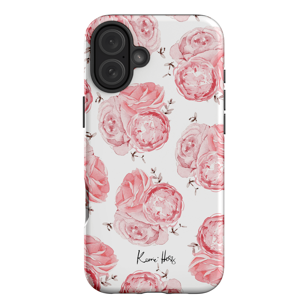 Peony Rose Printed Phone Cases iPhone 16 Plus / Armoured by Kerrie Hess - The Dairy