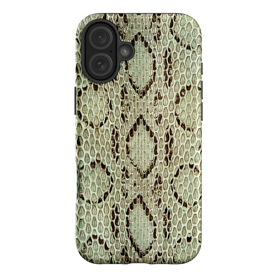 Pistachio Python Printed Phone Cases iPhone 16 Plus / Armoured by The Dairy - The Dairy