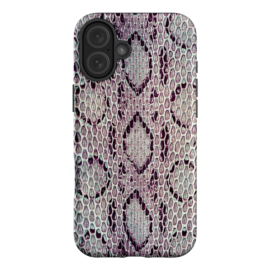 Plum Python Printed Phone Cases iPhone 16 Plus / Armoured by The Dairy - The Dairy