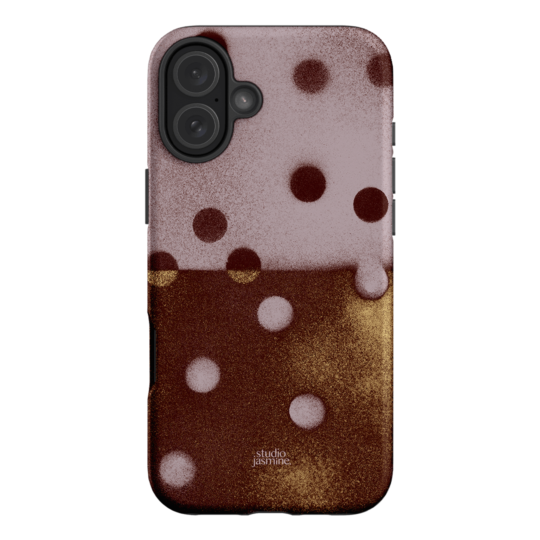 Rust Polka Dot Printed Phone Cases iPhone 16 Plus / Armoured by Jasmine Dowling - The Dairy