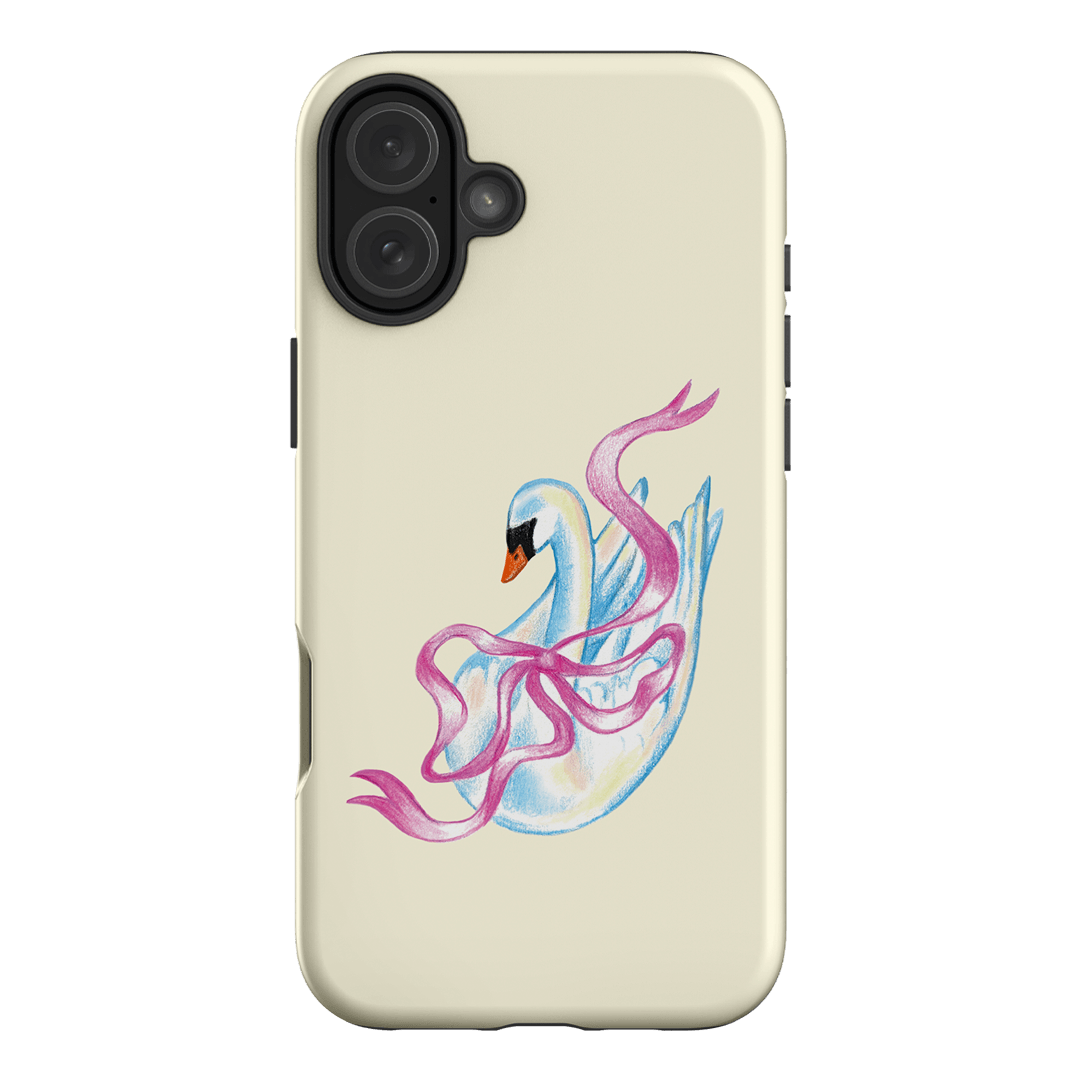 Satin Swan Printed Phone Cases iPhone 16 Plus / Armoured by Femke Studio - The Dairy