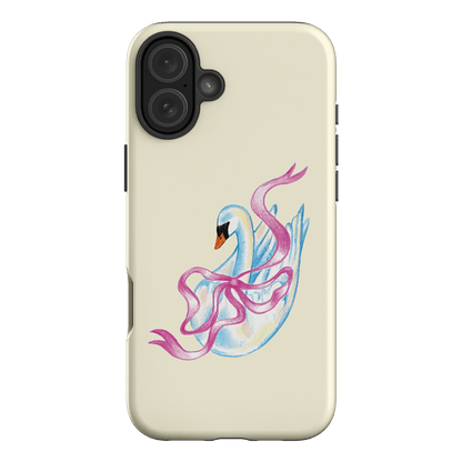 Satin Swan Printed Phone Cases iPhone 16 Plus / Armoured by Femke Studio - The Dairy