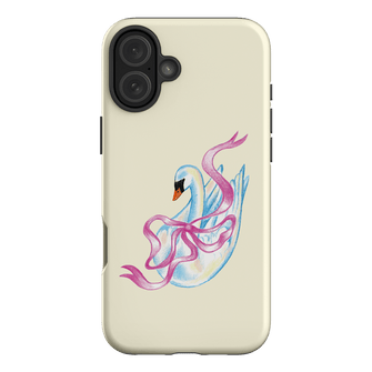 Satin Swan Printed Phone Cases iPhone 16 Plus / Armoured by Femke Studio - The Dairy