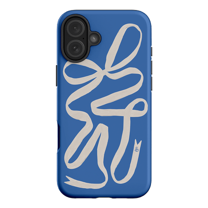 Something Blue Ribbon Printed Phone Cases iPhone 16 Plus / Armoured by Jasmine Dowling - The Dairy