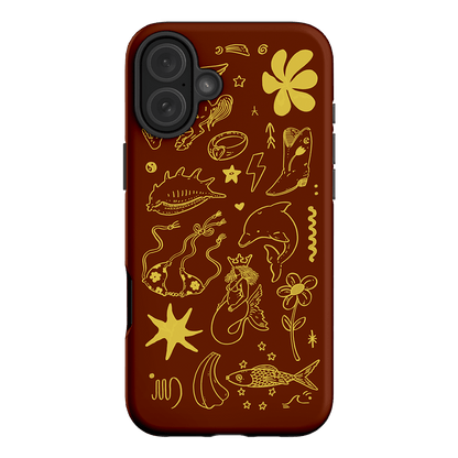 Spiced Cowboy Chocolate Printed Phone Cases iPhone 16 Plus / Armoured by Easty Beasty - The Dairy