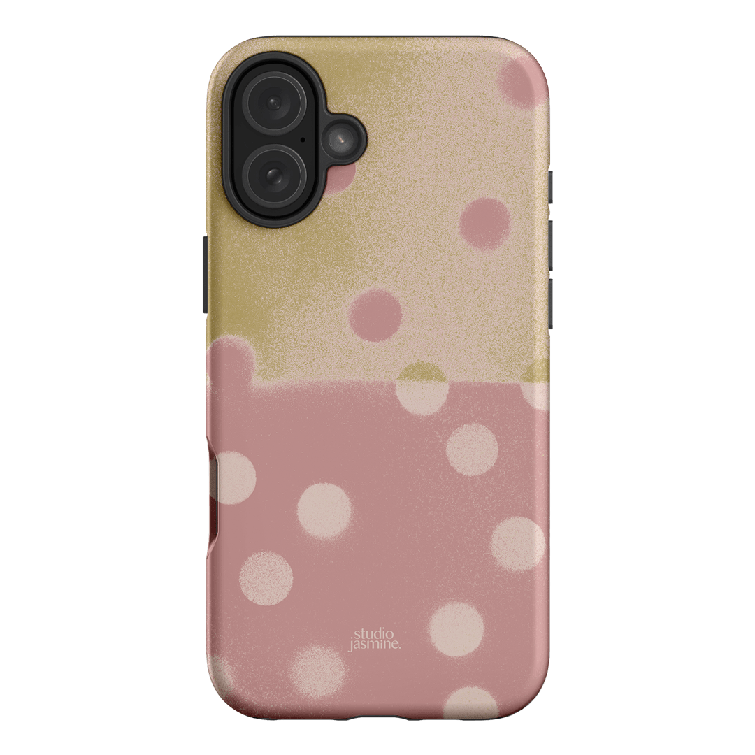 Strawberry Polka Dot Printed Phone Cases iPhone 16 Plus / Armoured by Jasmine Dowling - The Dairy