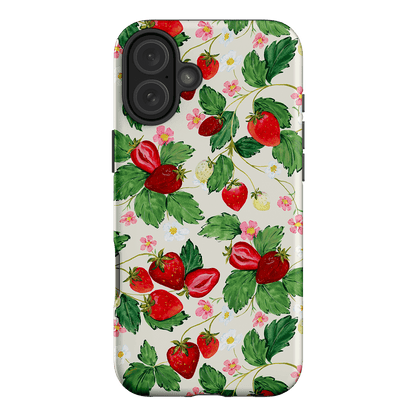 Strawberry Patch Printed Phone Cases iPhone 16 Plus / Armoured by Ellie Mae - The Dairy