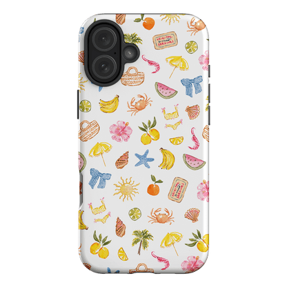 Summer Icons Printed Phone Cases iPhone 16 Plus / Armoured by Cass Deller - The Dairy
