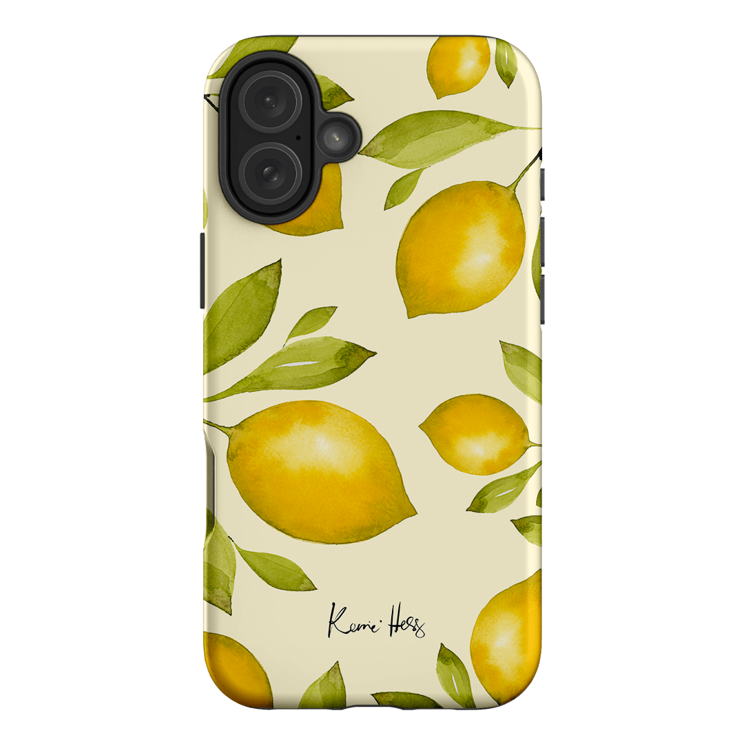 Summer Limone Printed Phone Cases iPhone 16 Plus / Armoured by Kerrie Hess - The Dairy