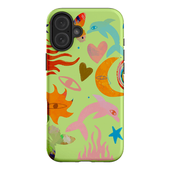 Tattoos Green Printed Phone Cases iPhone 16 Plus / Armoured by Kate Eliza - The Dairy