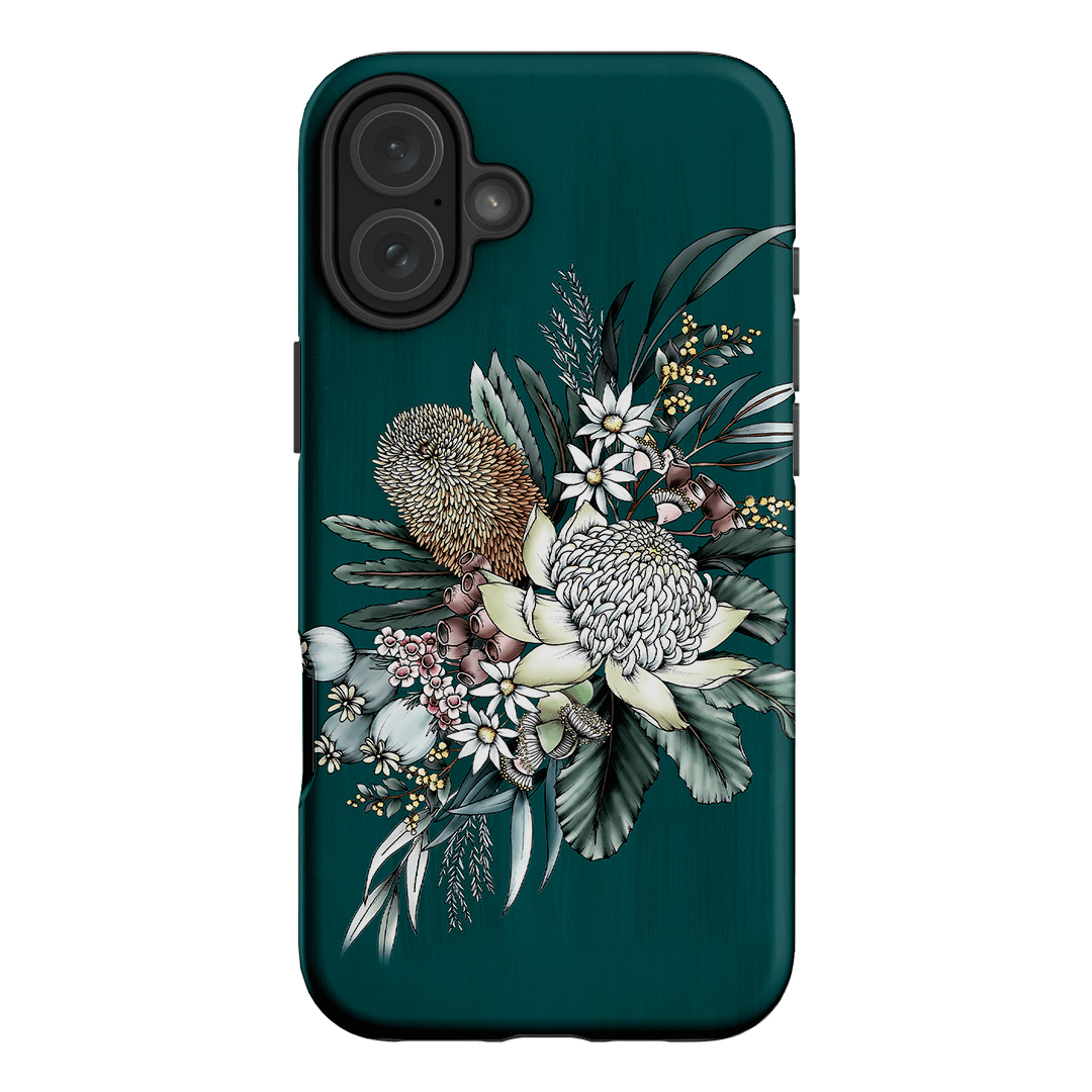 Teal Native Printed Phone Cases iPhone 16 Plus / Armoured by Typoflora - The Dairy