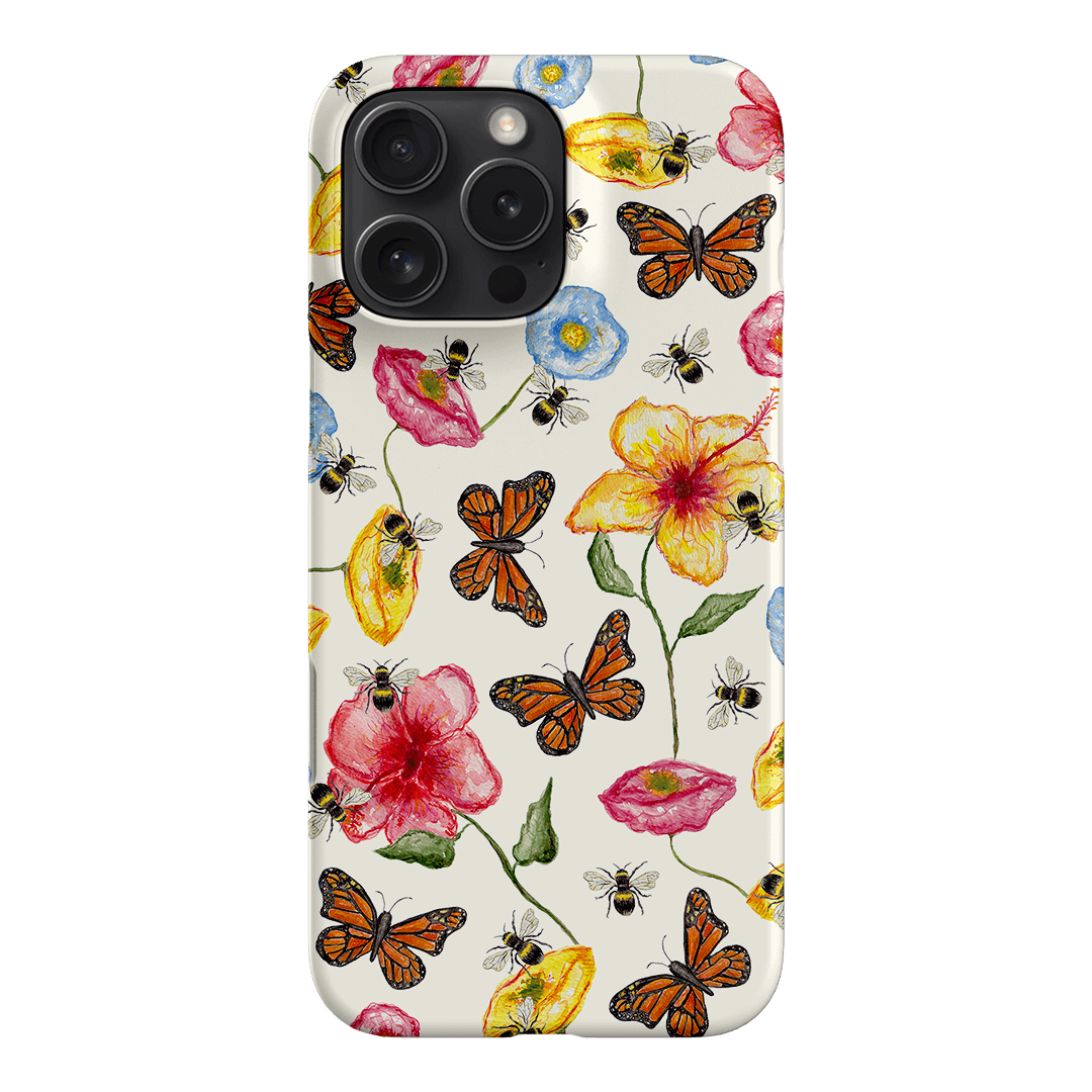 Butterflies & Bees Printed Phone Cases iPhone 16 Pro Max / Snap by BG. Studio - The Dairy