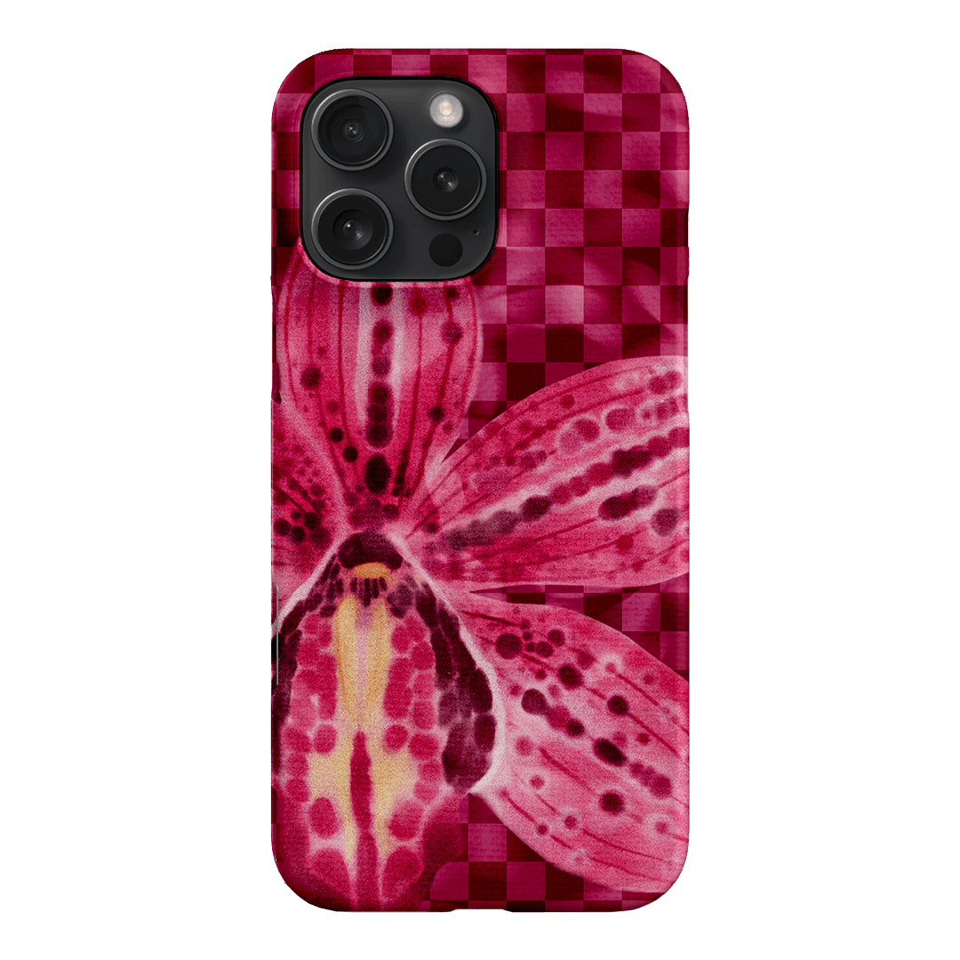 Check Orchid Printed Phone Cases iPhone 16 Pro Max / Snap by Sally Hungerford - The Dairy