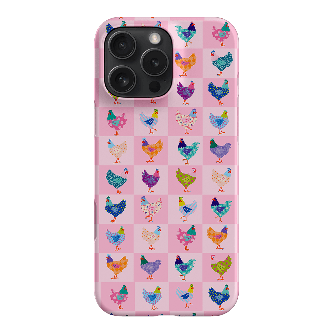 Checkered Chickens Printed Phone Cases iPhone 16 Pro Max / Snap by Kayla Henley - The Dairy