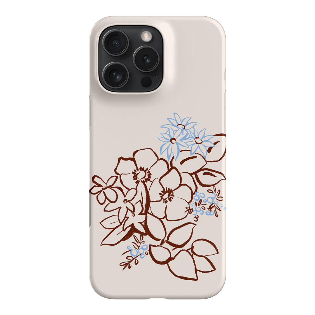 Cream Posy Printed Phone Cases iPhone 16 Pro Max / Snap by Typoflora - The Dairy