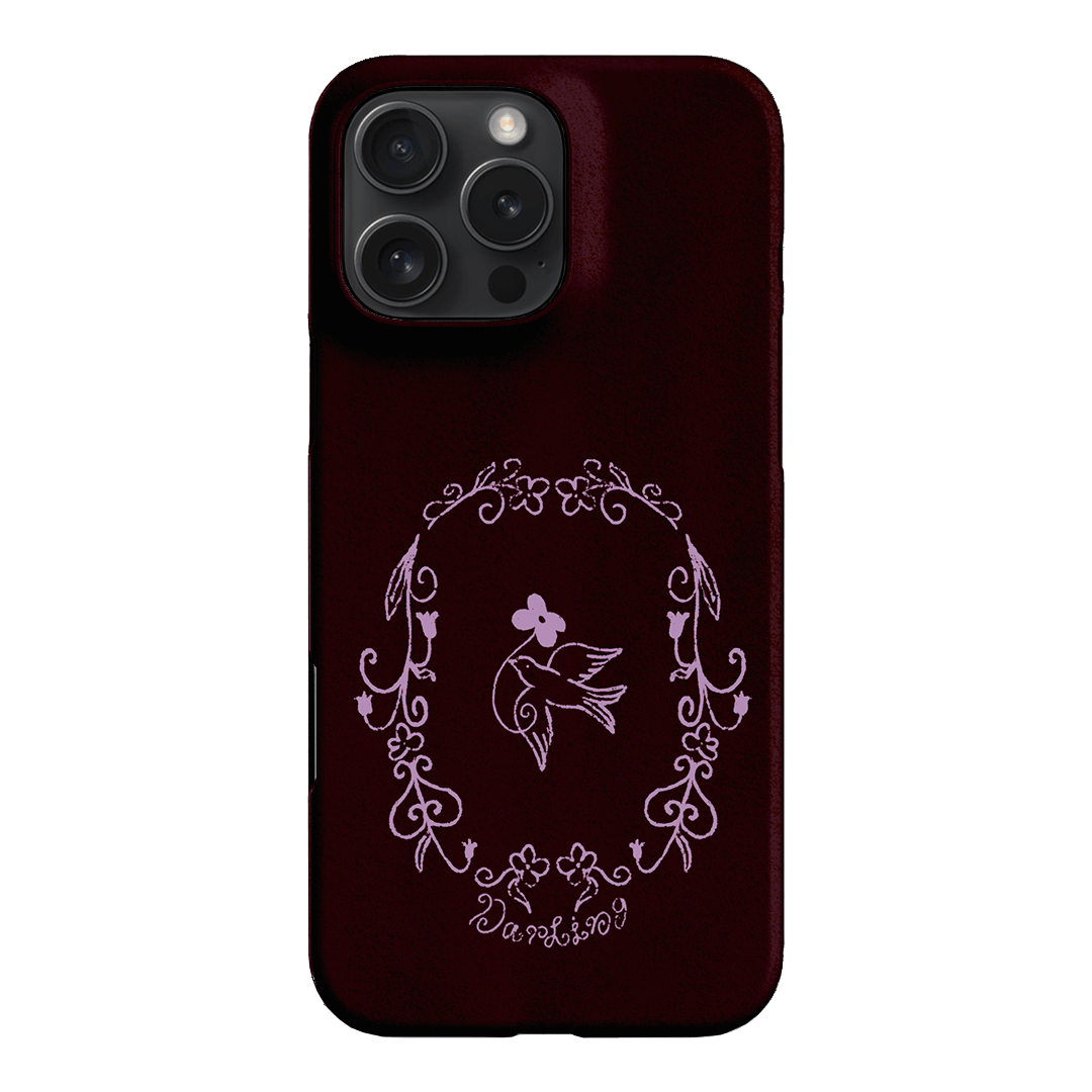 Darling Burgundy Printed Phone Cases by The Dairy - The Dairy