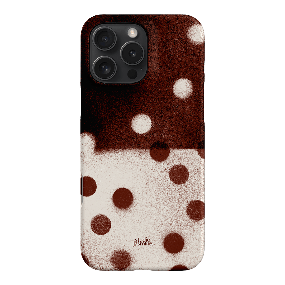 Espresso Polka Dot Printed Phone Cases iPhone 16 Pro Max / Snap by Jasmine Dowling - The Dairy