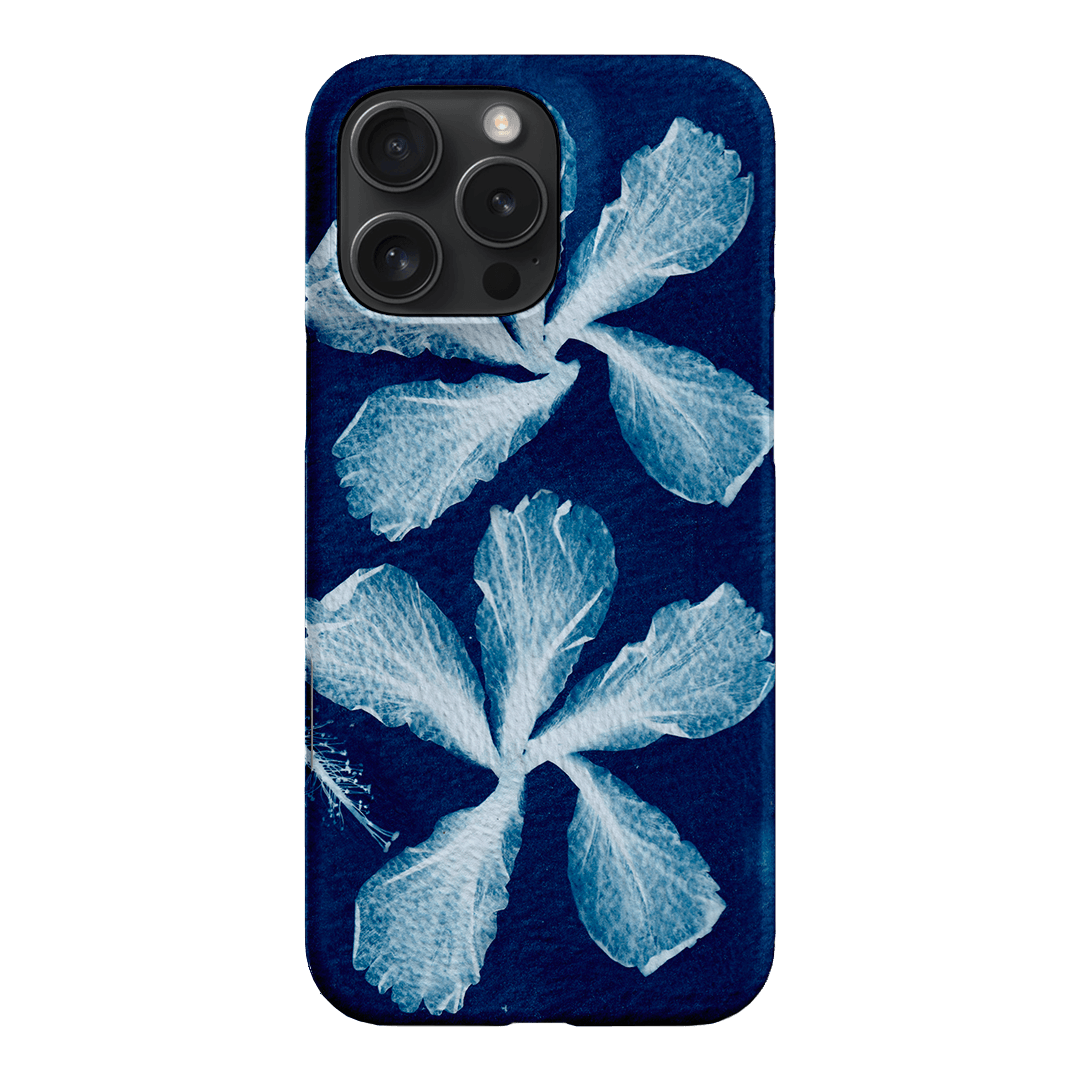 Hibiscus Cyanotype Printed Phone Cases iPhone 16 Pro Max / Snap by Sally Hungerford - The Dairy
