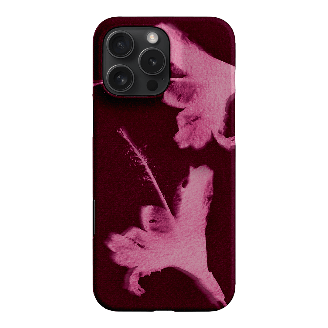 Hibiscus Glow Printed Phone Cases iPhone 16 Pro Max / Snap by Sally Hungerford - The Dairy