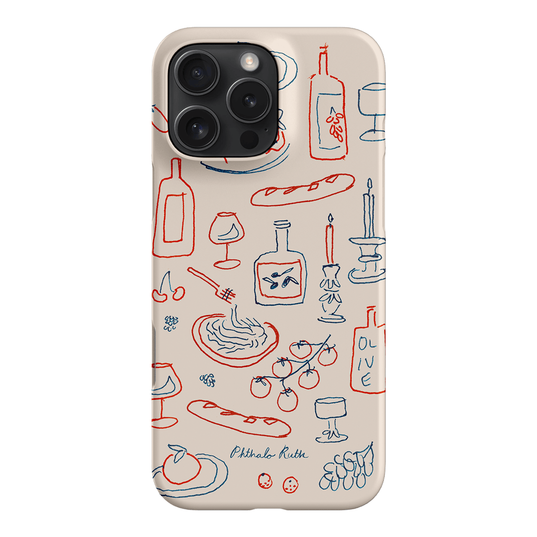 Italian Fare Printed Phone Cases iPhone 16 Pro Max / Snap by Phthalo Ruth - The Dairy