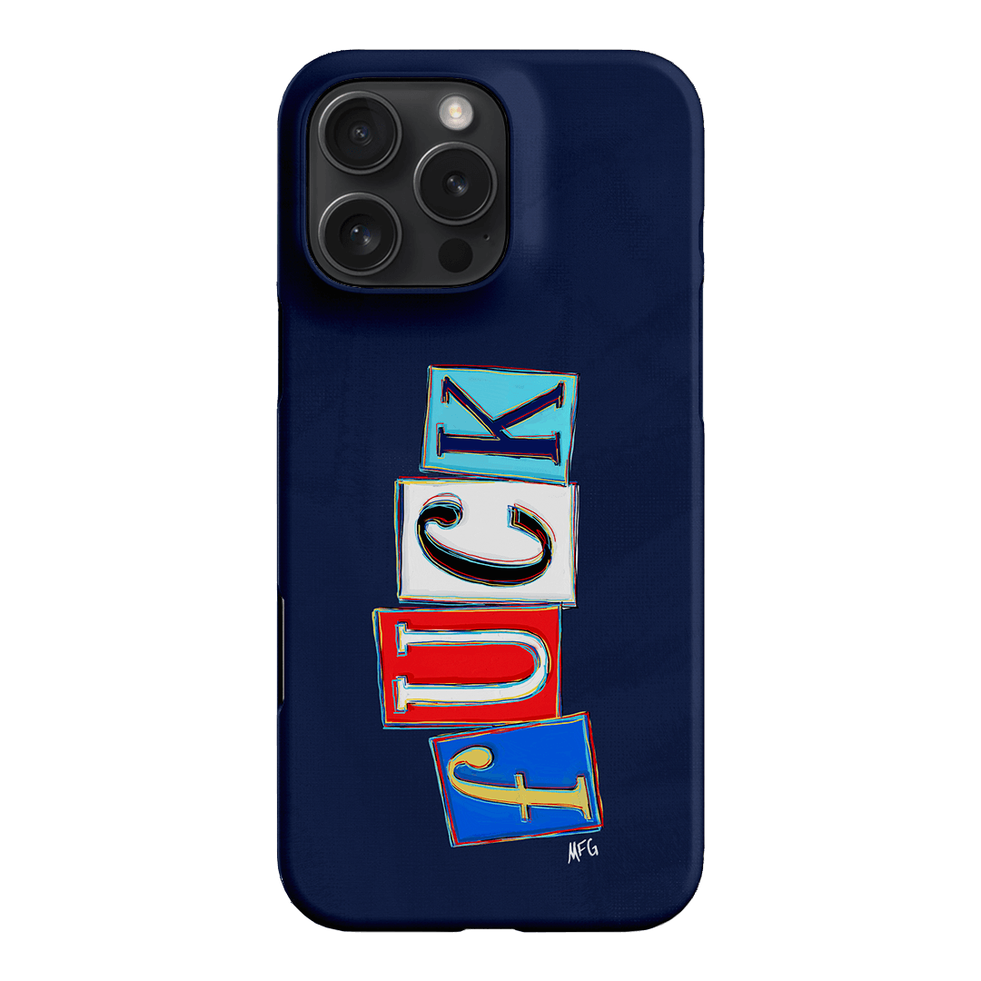 Lil Fcks Blue Printed Phone Cases iPhone 16 Pro Max / Snap by Margarbs Art - The Dairy