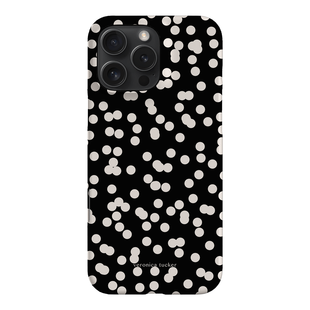 Mini Confetti Noir Printed Phone Cases iPhone 16 Pro Max / Snap by Veronica Tucker - The Dairy