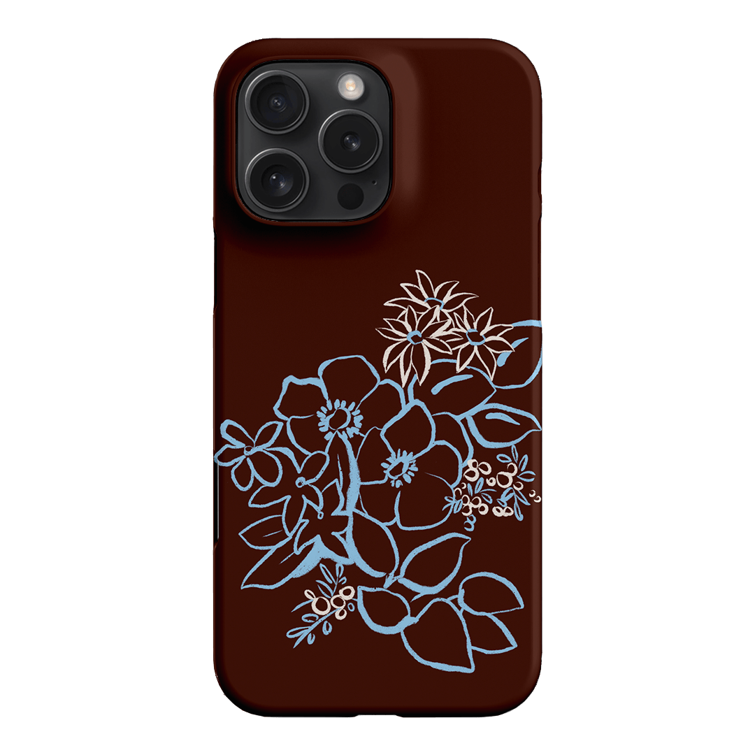 Mocha Posy Printed Phone Cases iPhone 16 Pro Max / Snap by Typoflora - The Dairy
