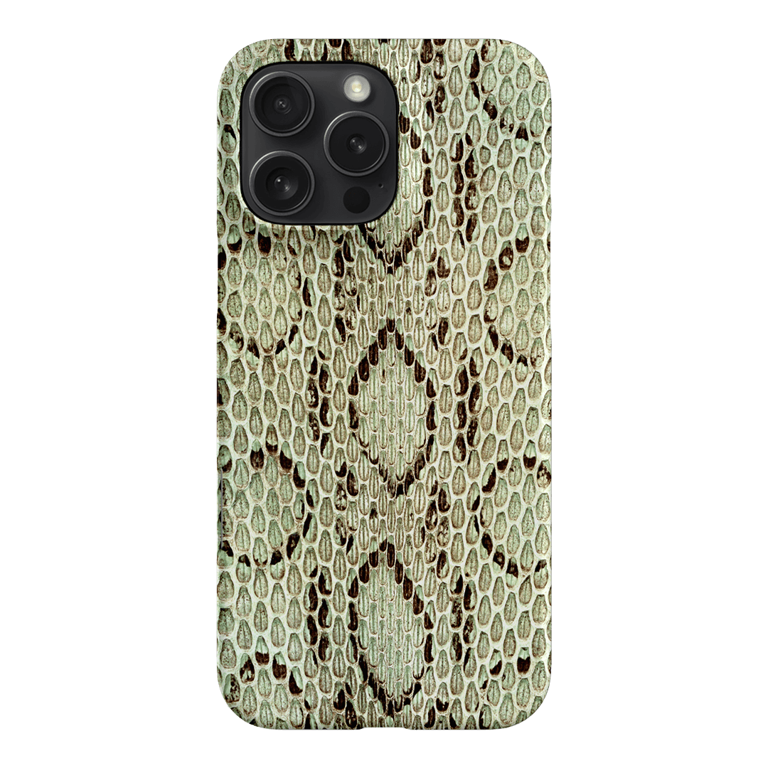 Pistachio Python Printed Phone Cases iPhone 16 Pro Max / Snap by The Dairy - The Dairy