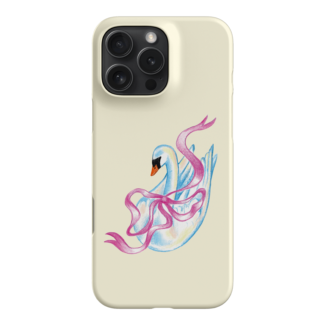 Satin Swan Printed Phone Cases iPhone 16 Pro Max / Snap by Femke Studio - The Dairy