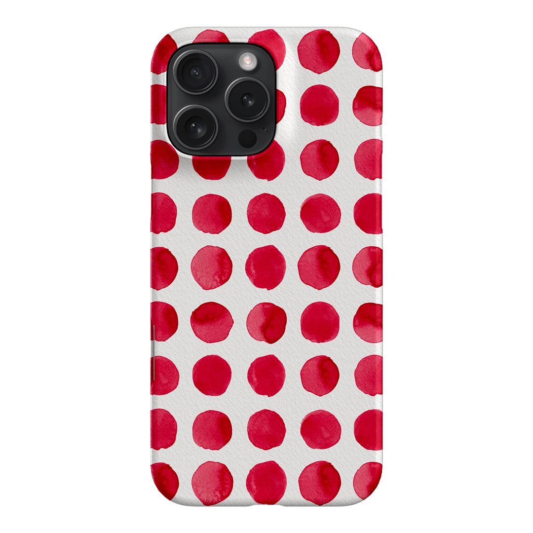 Spots in Red Printed Phone Cases by The Dairy - The Dairy