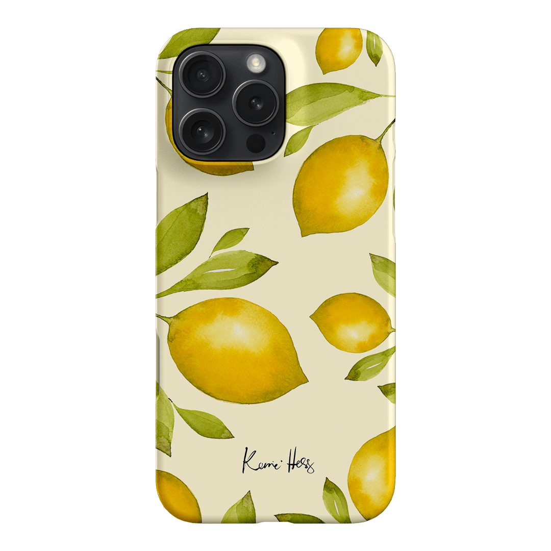 Summer Limone Printed Phone Cases iPhone 16 Pro Max / Snap by Kerrie Hess - The Dairy