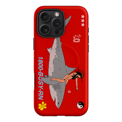 1800-Busy Rn in Red Printed Phone Cases iPhone 16 Pro Max / Armoured MagSafe by Easty Beasty - The Dairy