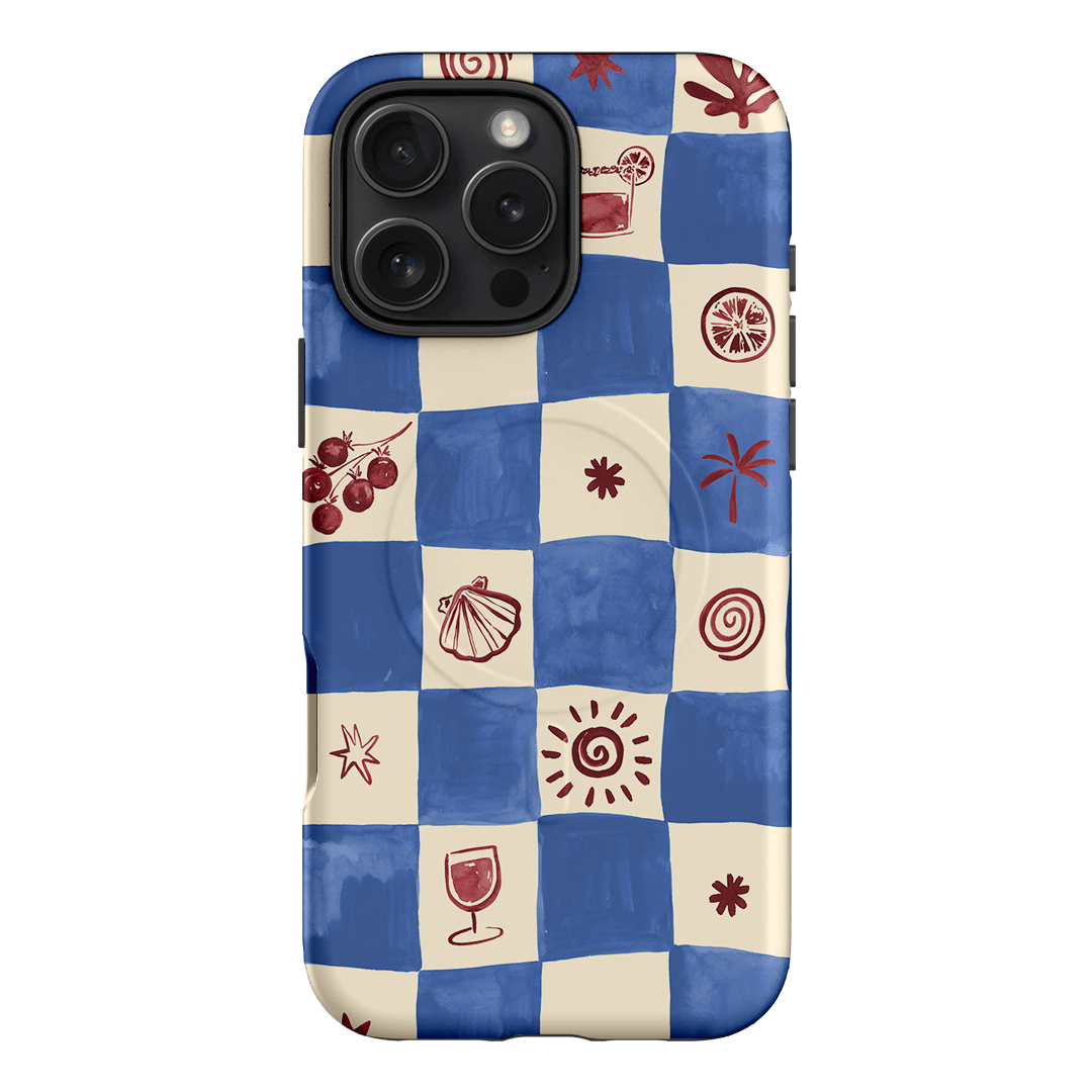Afternoon Mezze Cornflower Printed Phone Cases iPhone 16 Pro Max / Armoured MagSafe by Charlie Taylor - The Dairy