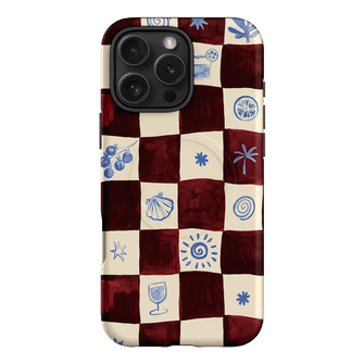 Afternoon Mezze Maroon Printed Phone Cases iPhone 16 Pro Max / Armoured MagSafe by Charlie Taylor - The Dairy