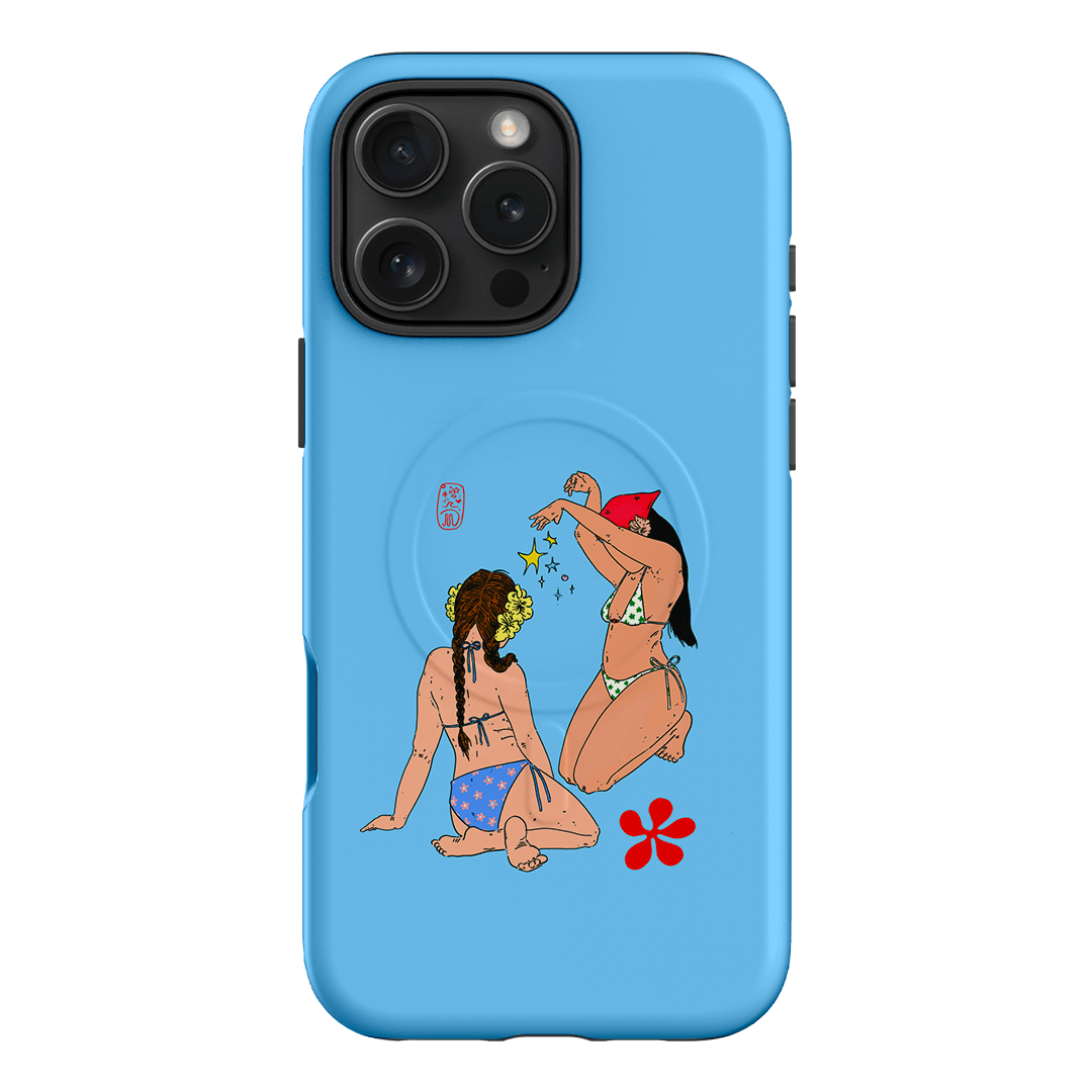 Babe Magic Blue Printed Phone Cases iPhone 16 Pro Max / Armoured MagSafe by Easty Beasty - The Dairy