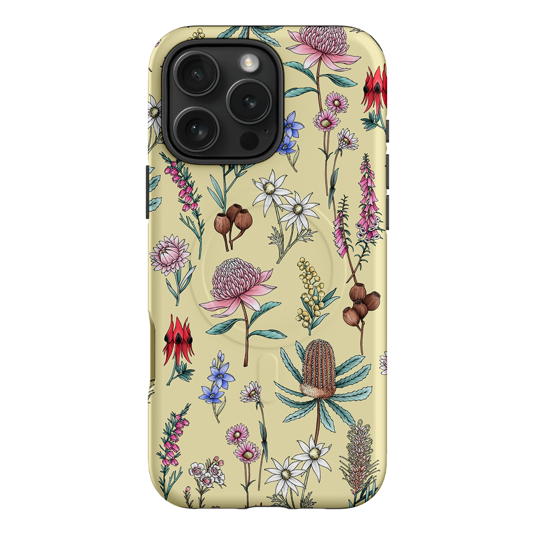 Banksia Butter Printed Phone Cases iPhone 16 Pro Max / Armoured MagSafe by Typoflora - The Dairy