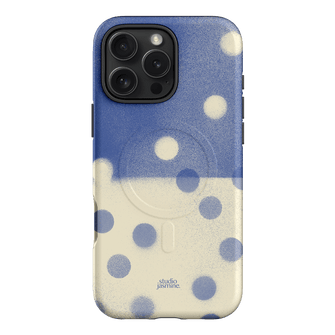Bleu Polka Dot Printed Phone Cases iPhone 16 Pro Max / Armoured MagSafe by Jasmine Dowling - The Dairy