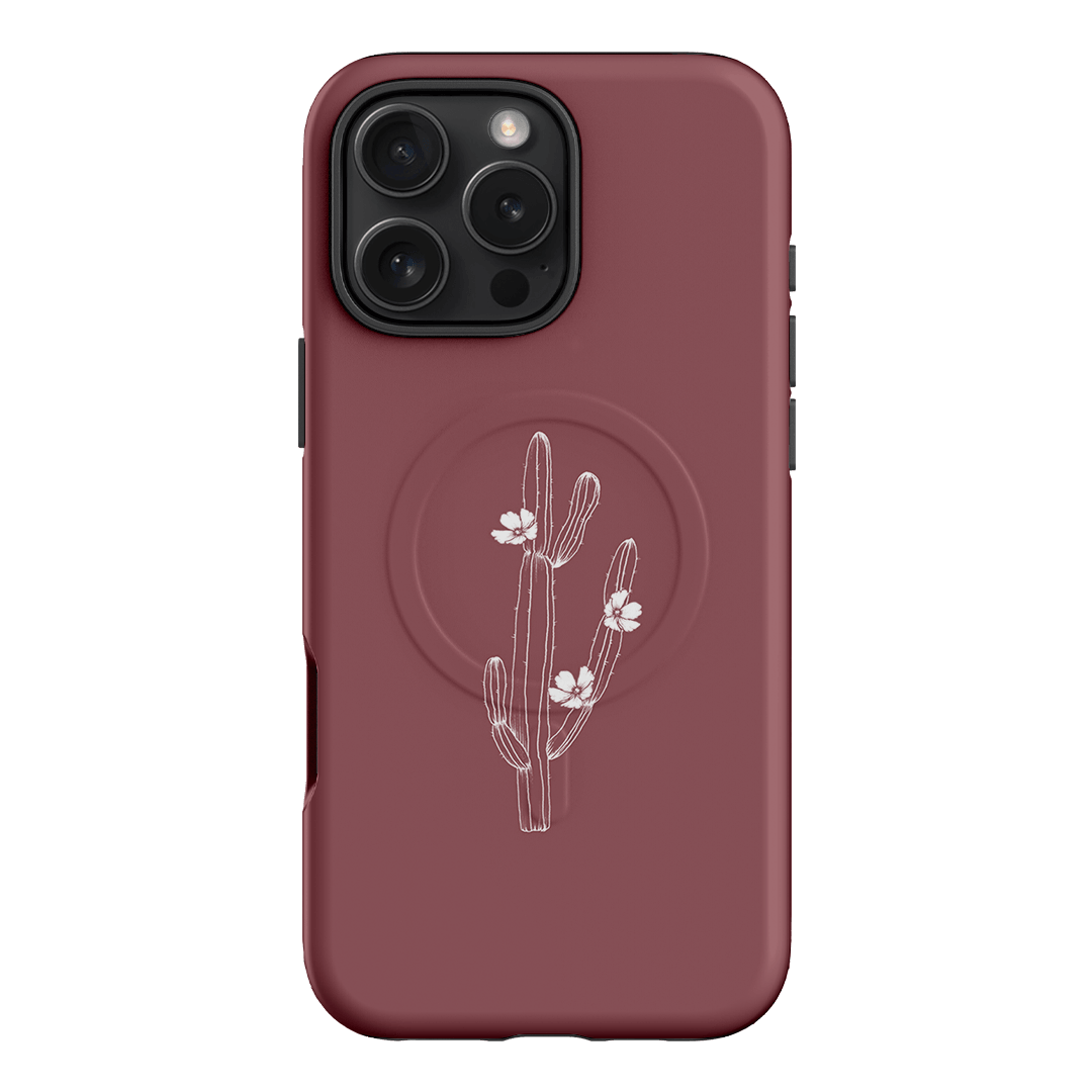Cactus Flower Printed Phone Cases iPhone 16 Pro Max / Armoured MagSafe by Typoflora - The Dairy