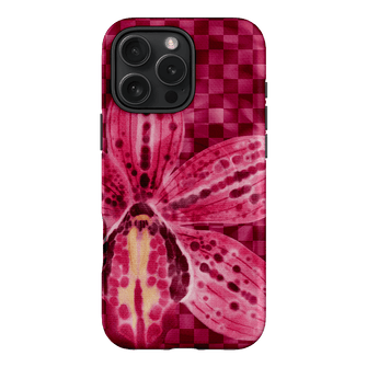 Check Orchid Printed Phone Cases iPhone 16 Pro Max / Armoured MagSafe by Sally Hungerford - The Dairy