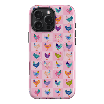 Checkered Chickens Printed Phone Cases iPhone 16 Pro Max / Armoured MagSafe by Kayla Henley - The Dairy