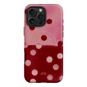 Cherry Polka Dot Printed Phone Cases iPhone 16 Pro Max / Armoured MagSafe by Jasmine Dowling - The Dairy