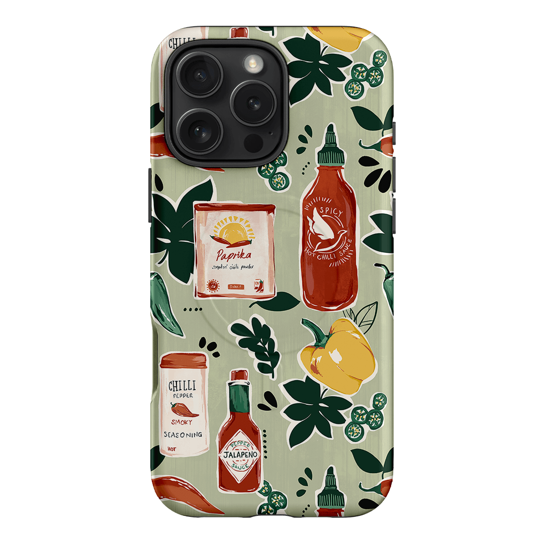 Chilli Pepper Printed Phone Cases iPhone 16 Pro Max / Armoured MagSafe by Charlie Taylor - The Dairy