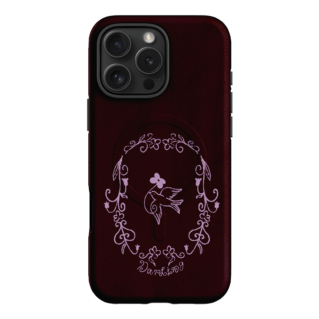 Darling Burgundy Printed Phone Cases by The Dairy - The Dairy