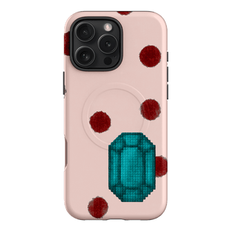 December Turquoise Printed Phone Cases iPhone 16 Pro Max / Armoured MagSafe by Joiana - The Dairy