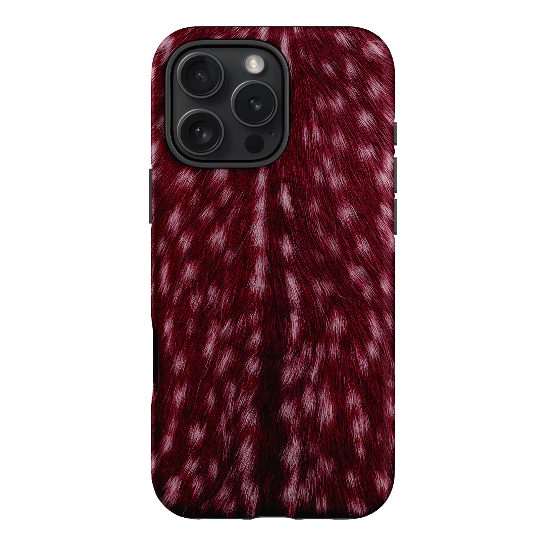 Fawn Burgundy Printed Phone Cases iPhone 16 Pro Max / Armoured MagSafe by The Dairy - The Dairy