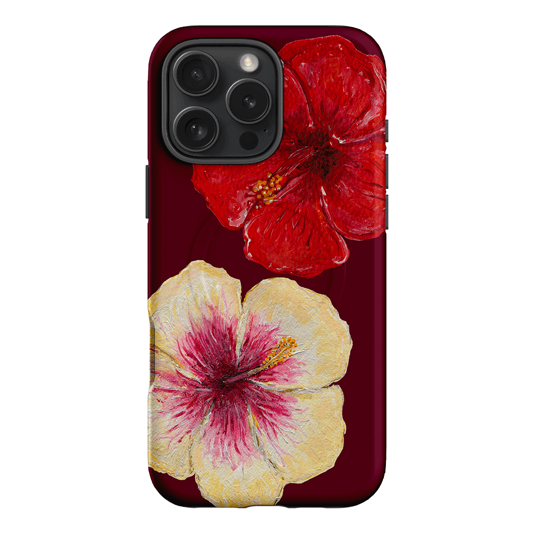 Hibiscus Flower Printed Phone Cases iPhone 16 Pro Max / Armoured MagSafe by BG. Studio - The Dairy