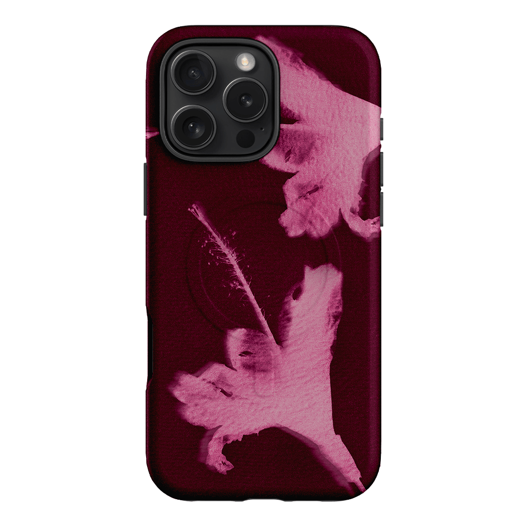 Hibiscus Glow Printed Phone Cases iPhone 16 Pro Max / Armoured MagSafe by Sally Hungerford - The Dairy